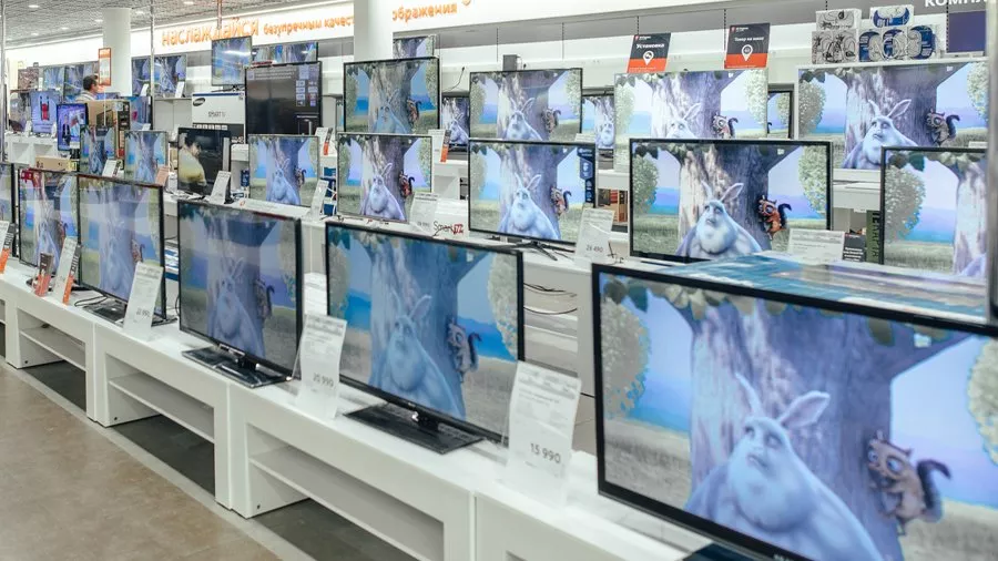 В России рекордно увеличился спрос на телевизоры больших диагоналей