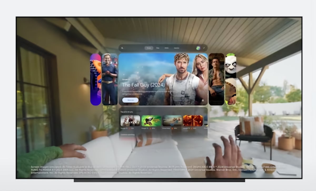 Приложения Google TV будут доступны на гарнитурах Android XR